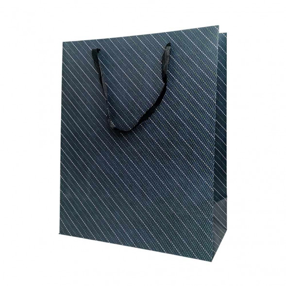 Пакет ЛЮКС Косая полоска размер 26*32*12см