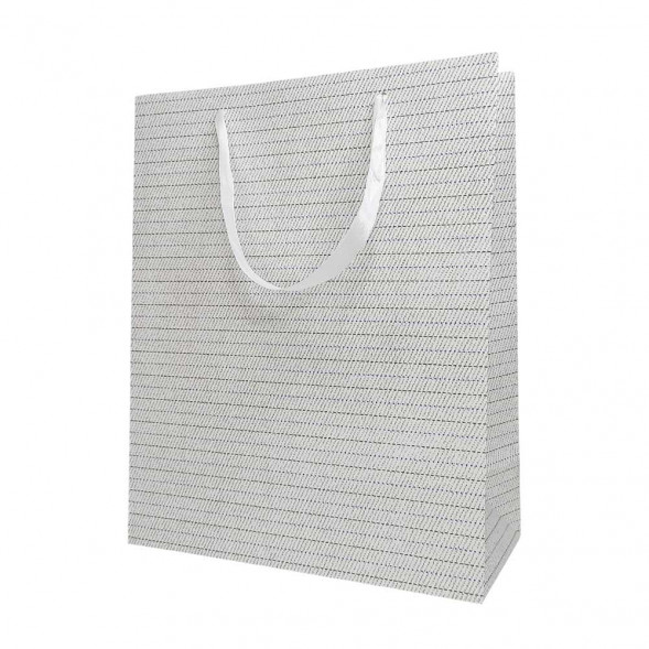 Пакет ЛЮКС Косая полоска размер 26*32*12см