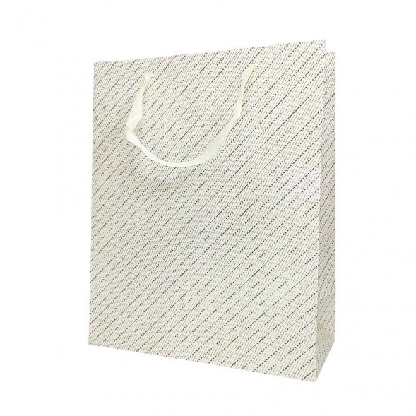 Пакет ЛЮКС Косая полоска размер 26*32*12см