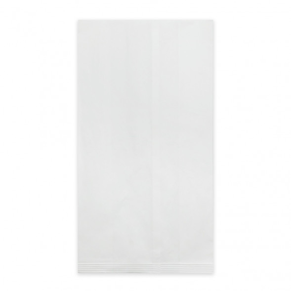 Пакет бумажный белый с ламинацией с плоским дном 40г/м2 размер 28,5*14,5*9см уп 10шт