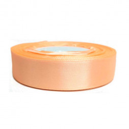 Лента атласная персиковая размер 2см*23м