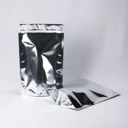 Дой-пак металл серебро с замком zip-lock 210*330мм (40+40) уп 10шт