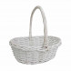 Корзина овальная белая ива в 2-х размерах