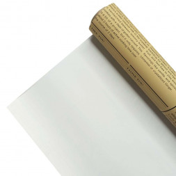 Пленка в рулоне матовая Газета двухцветная крафт белая размер 58см*10м 65мкм