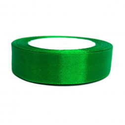 Лента атласная зеленая размер 2см*23м