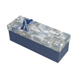 Коробка прямоугольная с бантиком узкая размер 23*9*9см