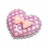Декор из пластика Сердечки цветные размер 3*2,5см 