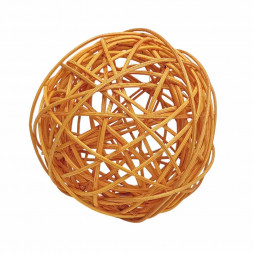 Шар из ротанга светло-коричневый D-10см
