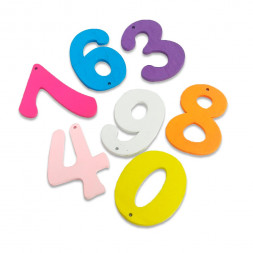 Декор из дерева Цифры 4*2,5см