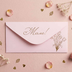 Конверт для денег Маме! 8*16,5см арт 54002 