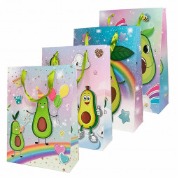 Пакет ЛЮКС Счастливый авокадо размер 22*31*10см