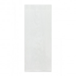 Пакет бумажный белый с плоским дном 40г/м2 размер 18,5*8*4,5см уп 10шт