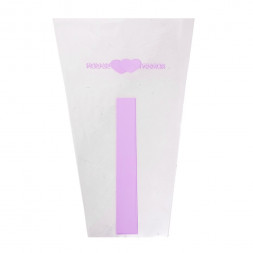 Конус прозрачный Романтика сиреневый размер 27*40см уп 50шт