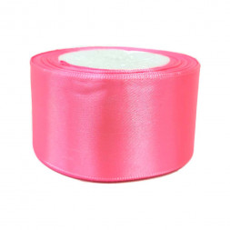 Лента атласная ярко-розовая размер 5см*23м