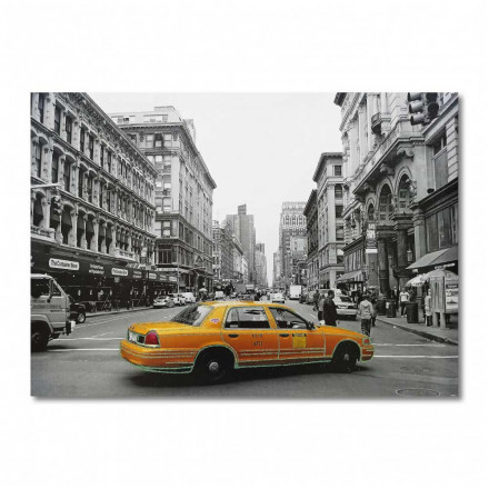 Картина Такси в Нью Йорке размер 70*50см