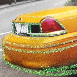 Картина Такси в Нью Йорке размер 70*50см 