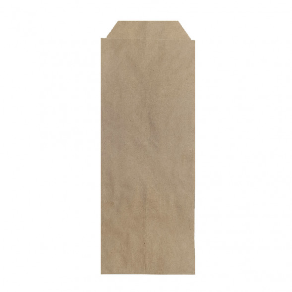 Пакет бумажный крафт под столовые приборы  40г/м2 размер 22*8см уп 10шт