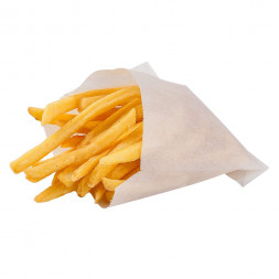 Пакет бумажный белый ВПМ с плоским дном 40г/м2 размер 18*18*8,5см уп 10шт