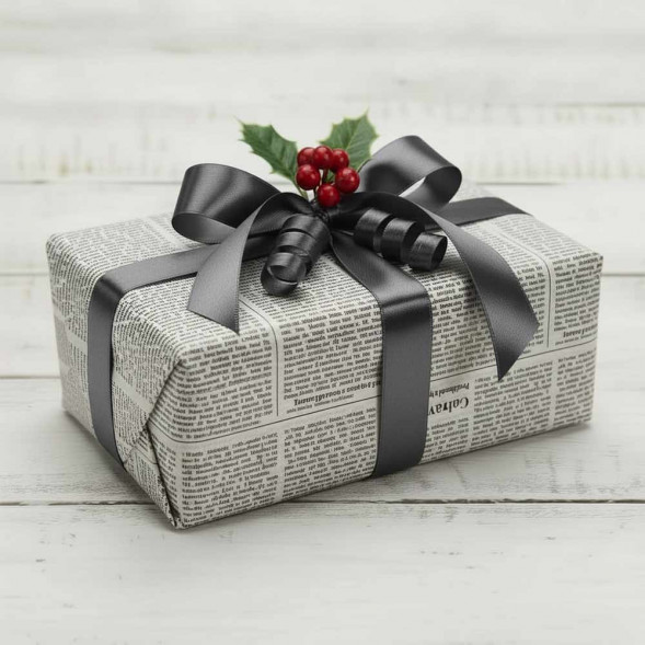 Бумага тишью в листах Газета белая размер 50см*66см