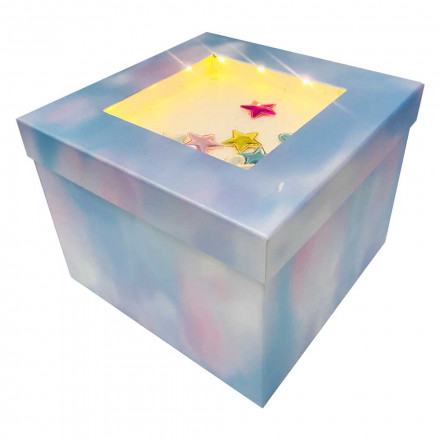 Коробка куб Окно с подсветкой в 2-х размерах