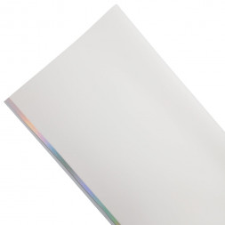 Пленка матовая Серебристый кант белая размер 58*58см