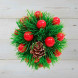 Шар-декор новогодний с ягодами d-13см
