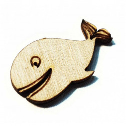 Декор из дерева Кит размер 3*1,8см