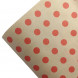 Бумага крафт в рулоне Горох красный размер 70см*10м