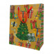 Пакет крафт новогодний размер 26*32*12см