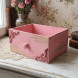 Ящик декоративный розовый размер 24*18*11,5см